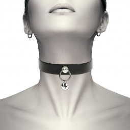Bdsm accessory bdsm leather necklace with pendulum shape