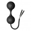 Electro-brinquedos sexuais exercitador kegel de silicone lula preto
 
