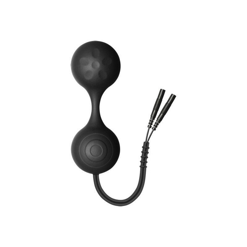 Electro-brinquedos sexuais exercitador kegel de silicone lula preto
 