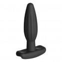 Electro sex toys black silicone plug  
 