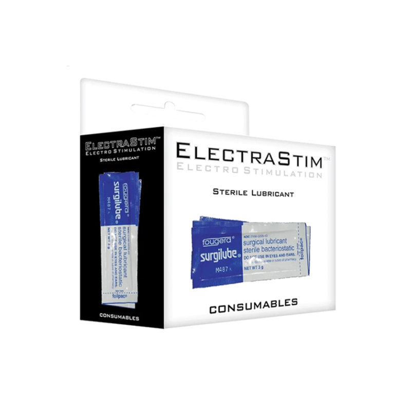 Electro sex toys sterile lubricant sachets
 