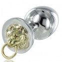 Bdsm accessory tiger anal plug in stainless steel 
 