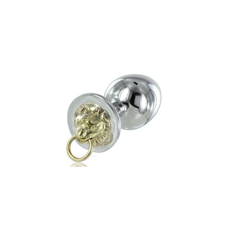 Bdsm accessory tiger anal plug in stainless steel 
 