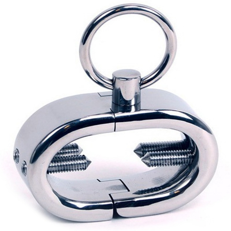 Bdsm accessory metal testicle ring
 