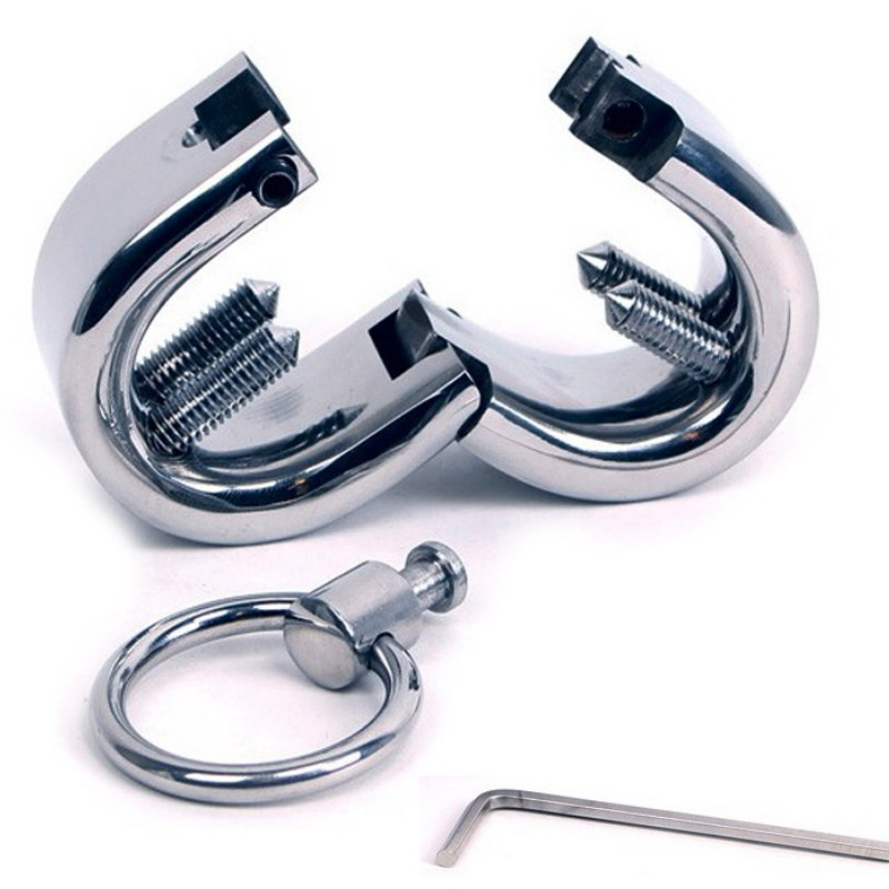 Bdsm accessory metal testicle ring
 