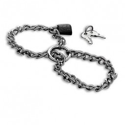 Manette bdsm con robusta catena in acciaioManette BDSM