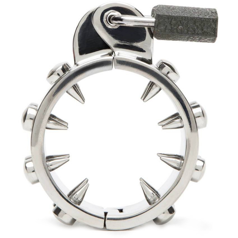Steel chastity ring for the penis
 