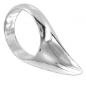 Metal cockring oval shape
 