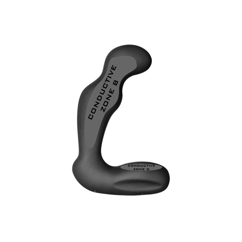 Electro brinquedos sexuais plug de silicone preto para massagem da próstata
 