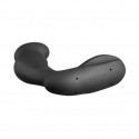 Electro brinquedos sexuais plug de silicone preto para massagem da próstata
 