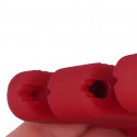 Brinquedos sexuais eletro de silicone vermelho tipo carretel
 