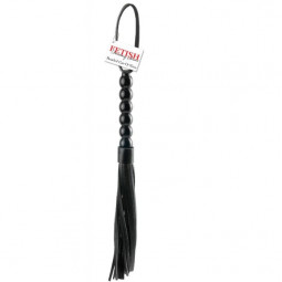Accessory bdsm black whip with ornate handle