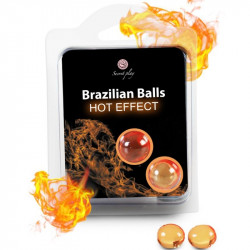 2 unità di secretplay brazilian balls effetto riscaldante 