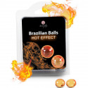 2 unités de secretplay brazilian balls effet chauffantLubrifiant à base d'Eau