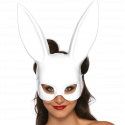 Máscara bdsm coelho branco 
Máscaras Eróticas BDSM