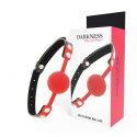 Roter BDSM-Ballknebel aus SilikonBall Gag