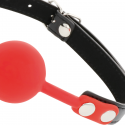 Roter BDSM-Ballknebel aus SilikonBall Gag
