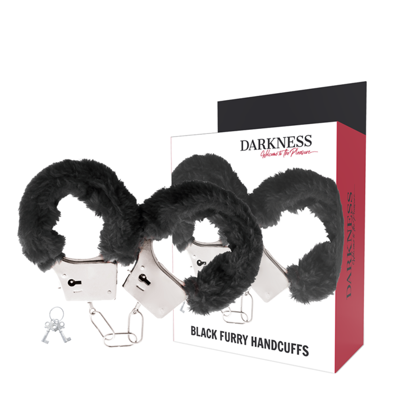 Black fur bdsm handcuffs 
Erotique BDSM Handcuffs