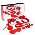 Chicote bondage kit bdsm série fetiche vermelho 
Chicotes e Abraços