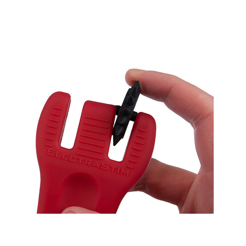 Elektro-Sexspielzeuge aus rotem Silikon im Spulendesign
Elektrosex