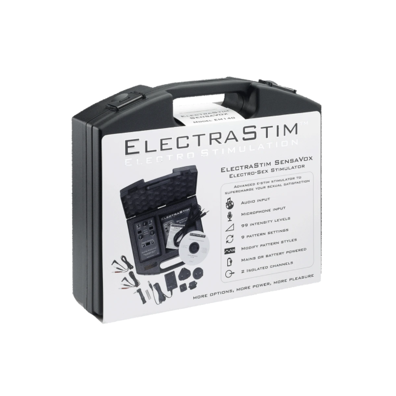 Elettro giocattoli sessuali stimolatore elettronico modello sensavox
Elettrostimolazione Electrosex