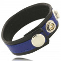 Bdsm accessory black and blue leather strap with buttons
BDSM Accessories line