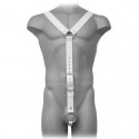 Accessory bdsm harness body made of white leather for men
BDSM Accessories line