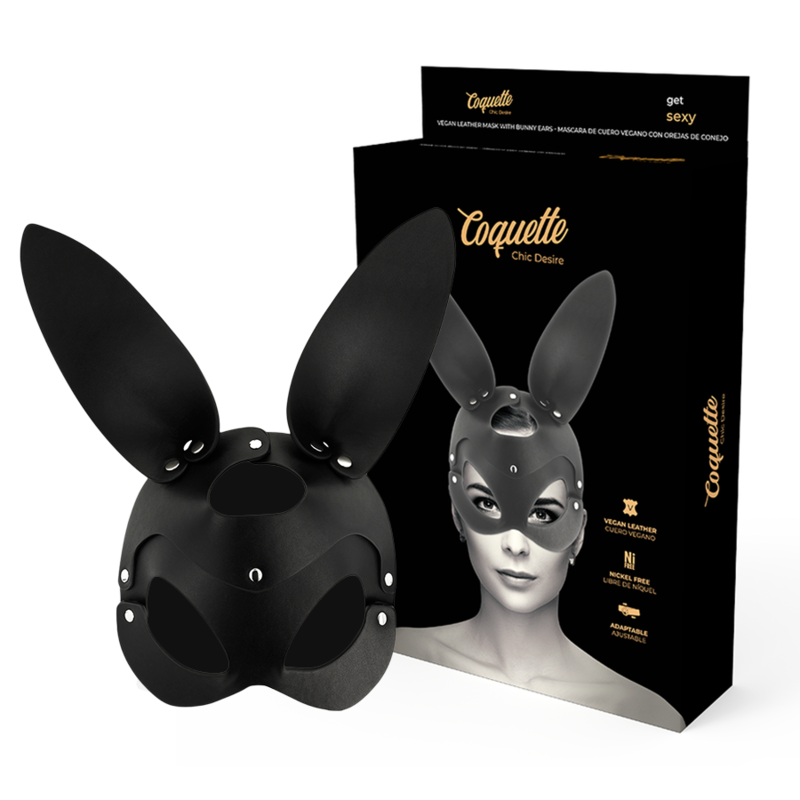Bdsm mask rabbit ears in fake leather
Erotic BDSM Masks