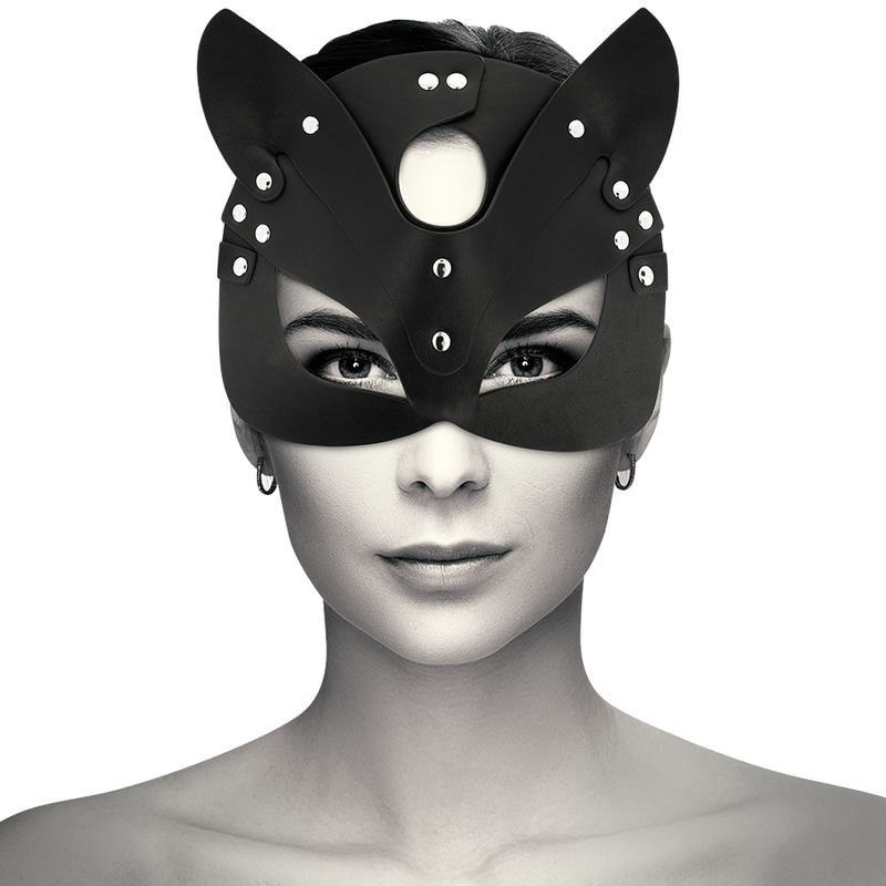 Bdsm mask cat ears in vegan leather
Erotic BDSM Masks