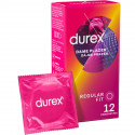 Durex Dame ribbed condoms packaged in 12 unitsCondoms