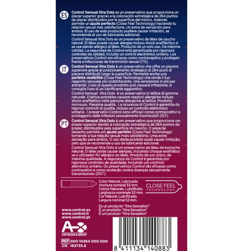 Preservativo 30 ml lubricante a base de agua
Condones