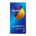 Preservativos Durex Natural acondicionados en 12 unidadesCamisinha