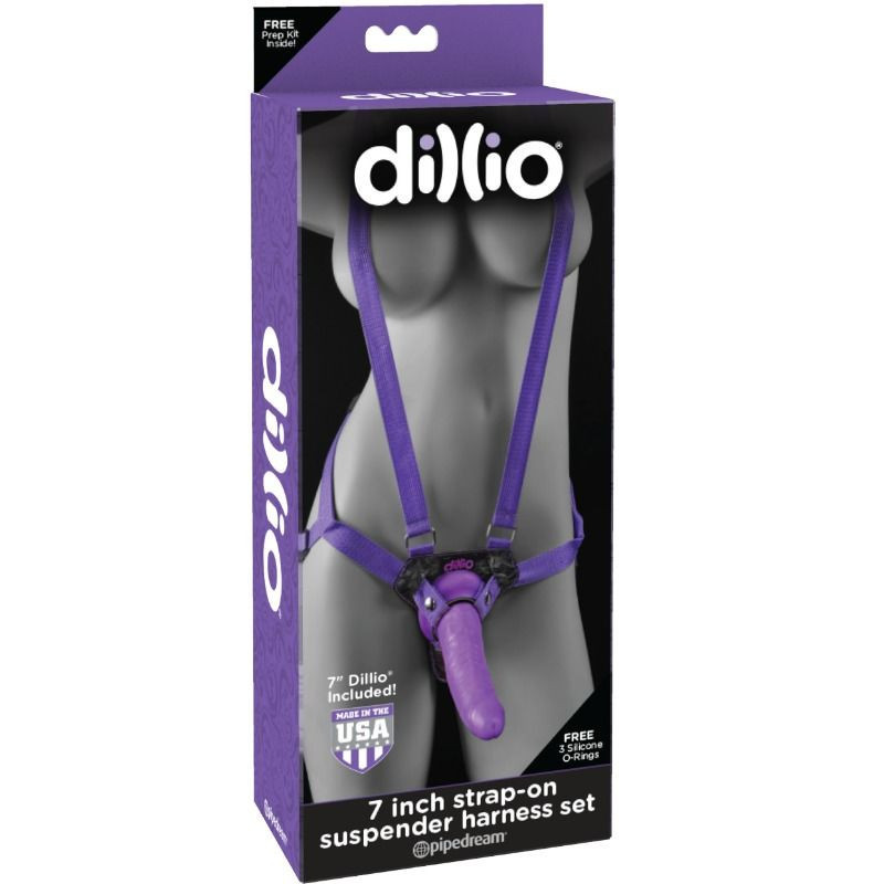 Dillio 7-inch strap-on set
Brinquedos Sexuais para Gays e Lésbicas