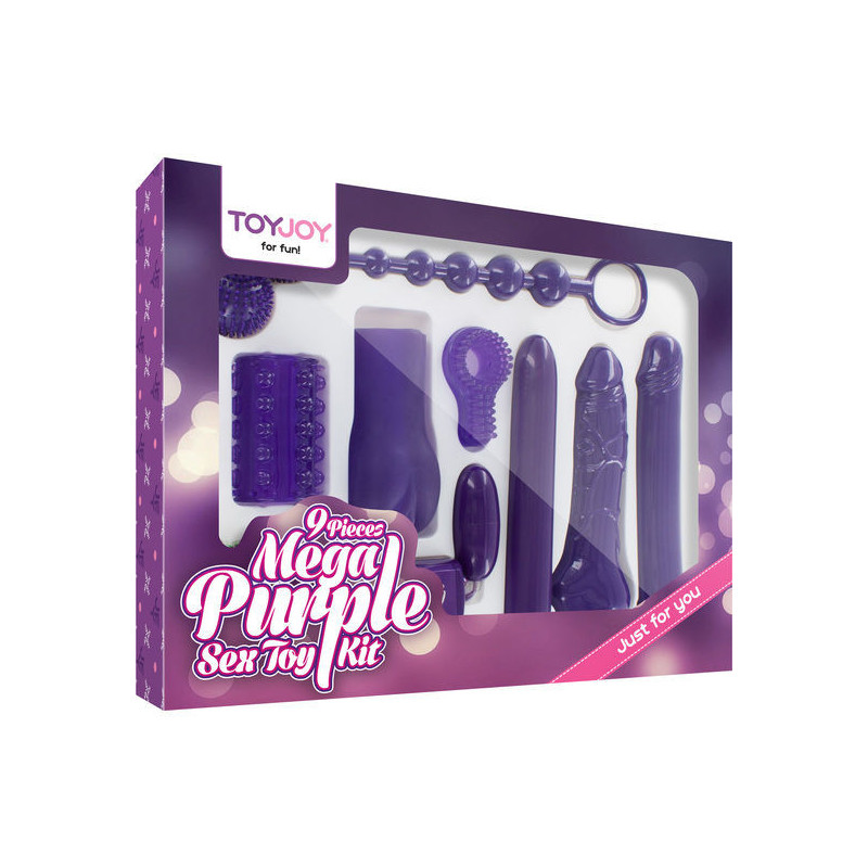 Mega kit erótico de brinquedos sexuais roxos só para si
Caixa de presente de brinquedo sexual