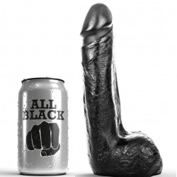 Dildo réaliste noir et doux au toucher de 20 cmGode Réaliste et Godemichet