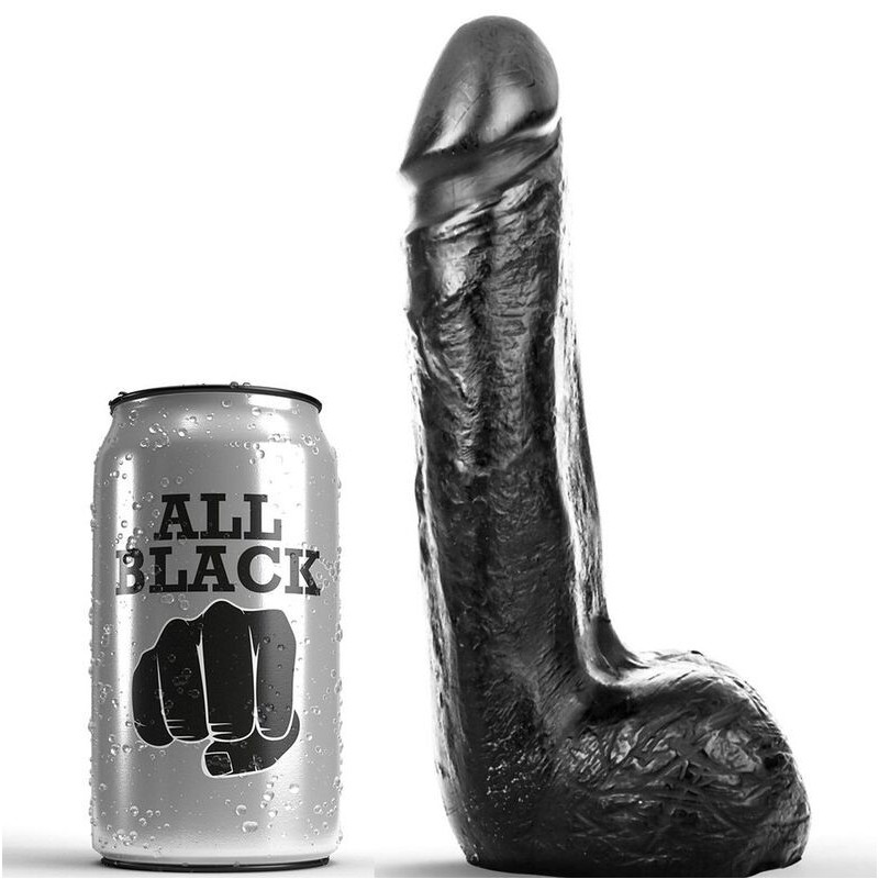 Realistic black and soft-touch 20 cm dildoRealistic Dildo