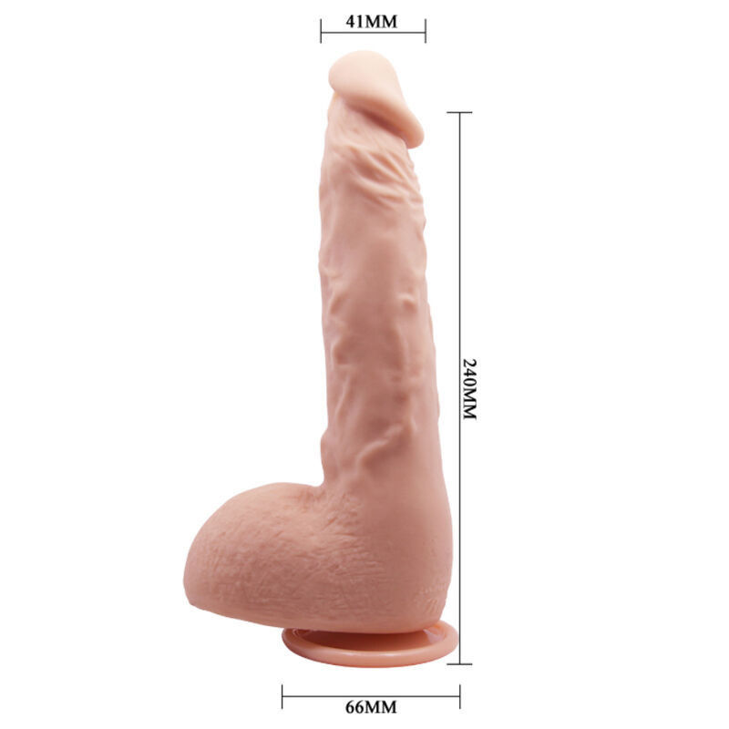 Realistic dildo 24 cm flesh color vibrating
Realistic Dildo