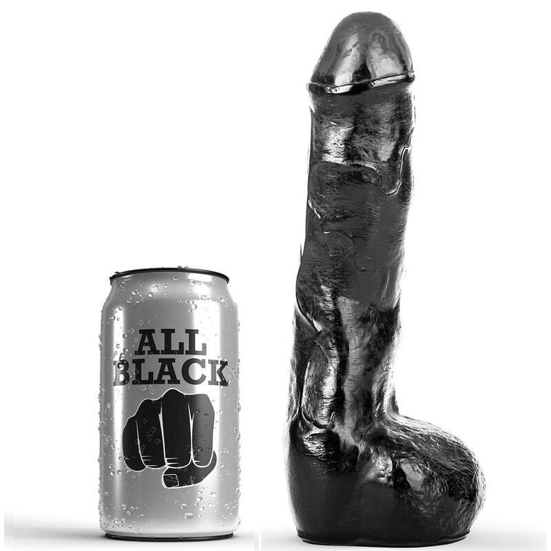 Realistic ribbed black dildo of 20 cmRealistic Dildo
