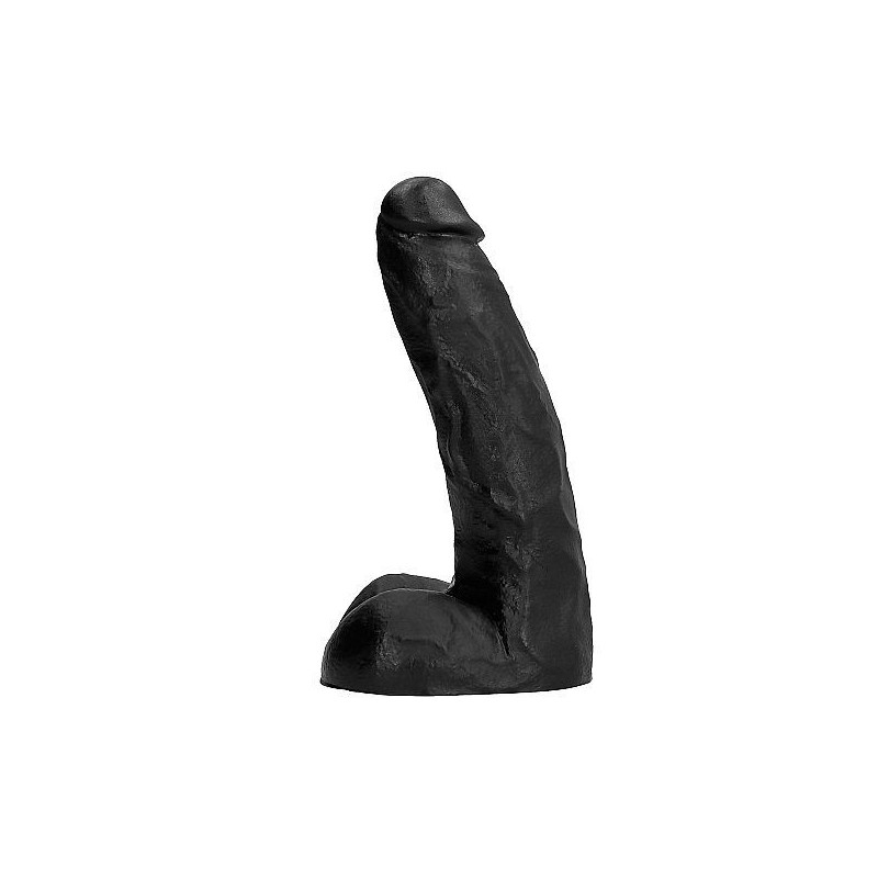 Slightly curved realistic dildo black color 22 cm
Realistic Dildo