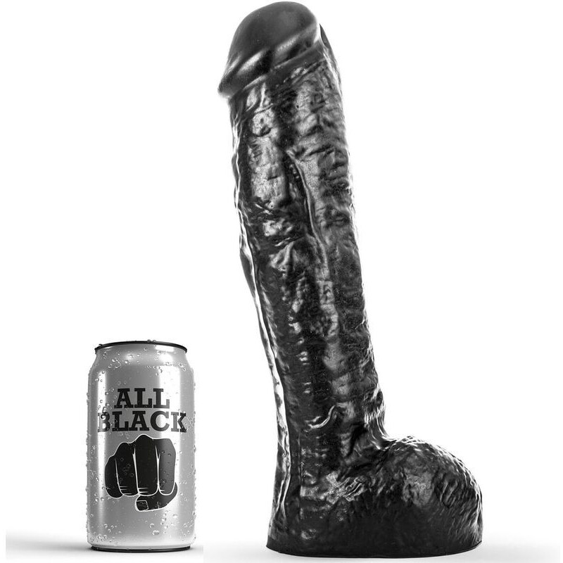 Realistic dildo all black 29cmRealistic Dildo