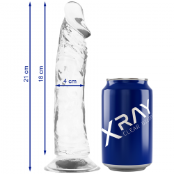 Dildo transparente 21 cm x 4 cmDildo realista