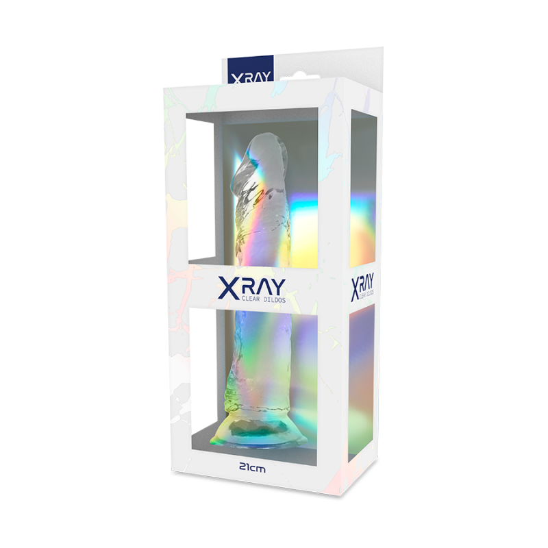 Dildo trasparente 21 cm x 4 cmDildo realistico