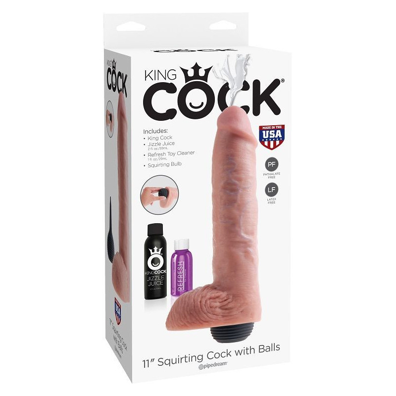 Consolador realistico king cock 11" carne rezumante
Consoladores realistas