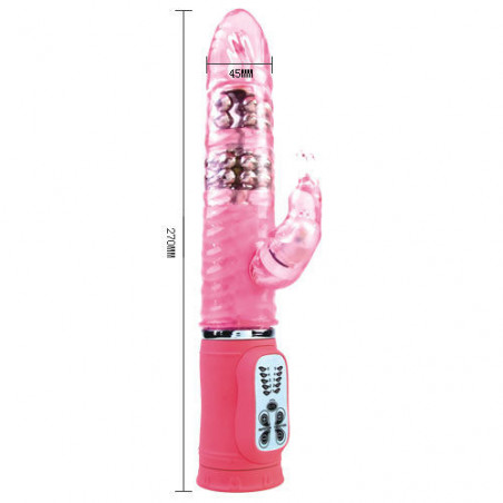 Rabbit Vibrator Baile Cute Passion in rosa Farbe von 27 cmRabbitvibratoren