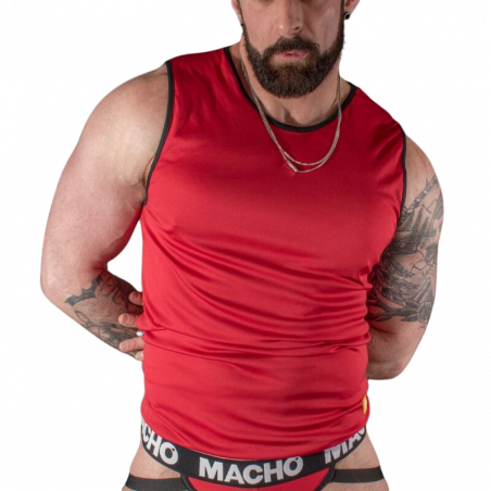T-shirt Édition Spéciale Macho Man - Rouge Passion WWET-shirts Sexy Hommes
