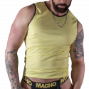Camiseta Macho amarilla miel: estilo brillante para una apariencia radiante y atrevidaCamisetas y Tops Sexy