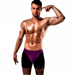 Boxer homme passion linger violet et noir l/xlBoxers et Caleçons