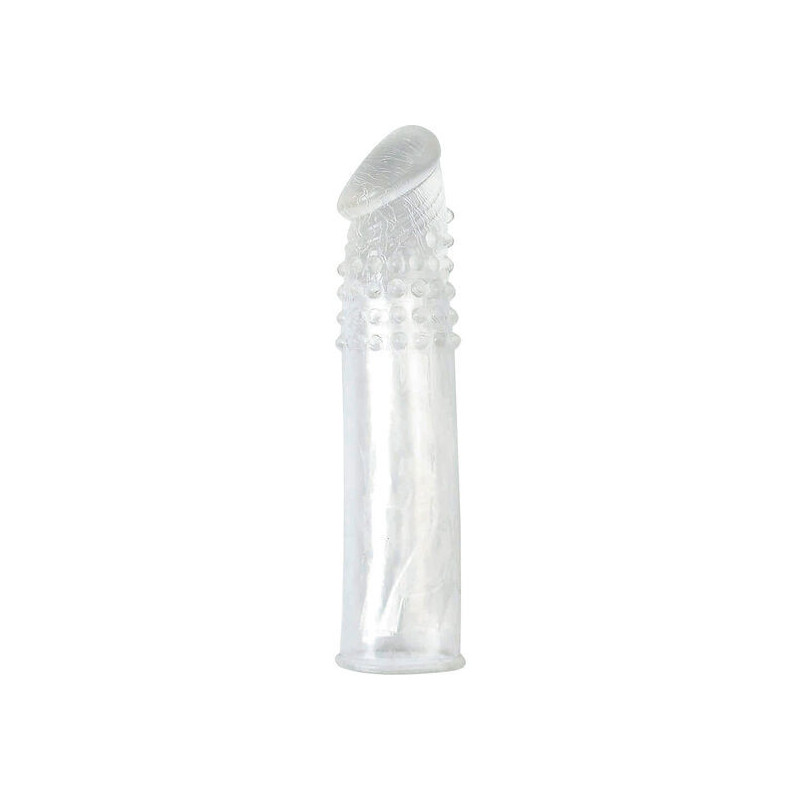 Estensore trasparente del pene di sevencreations in silicone
Guaina ed estensore del pene