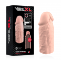 Sevencreations white penis extender with realistic hollow dildo
Sheath and extender of penis