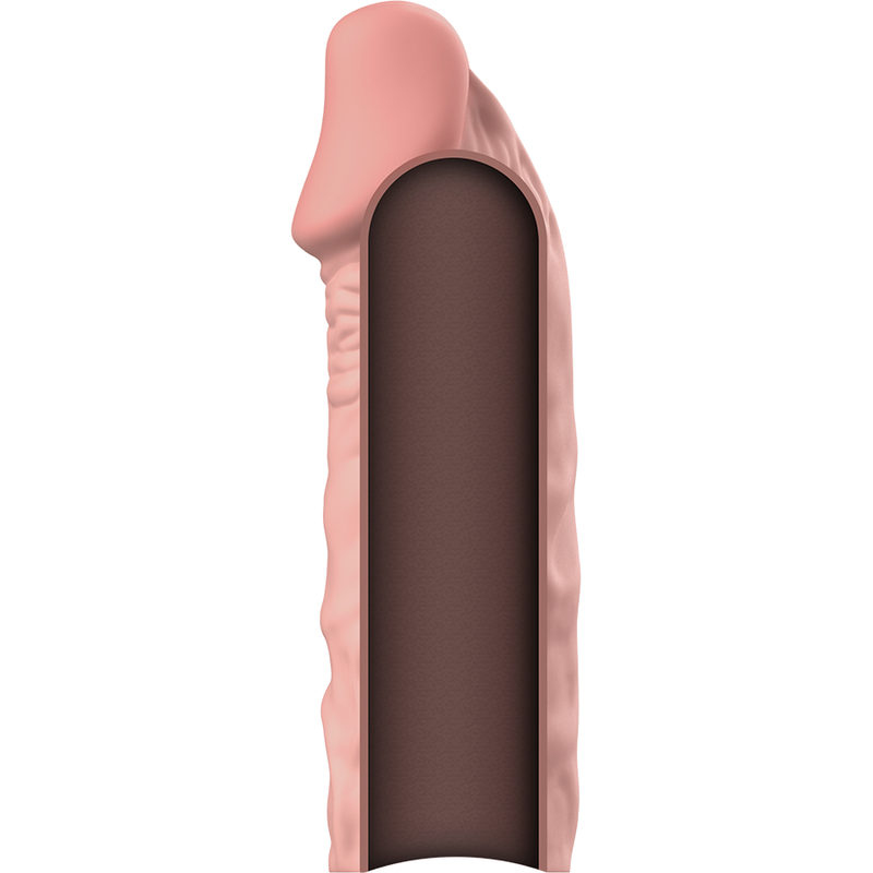 Estensore del pene naturale sevencreations con dildo realistico cavo
Guaina ed estensore del pene